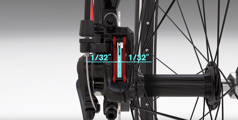 adjusting bike brake pads