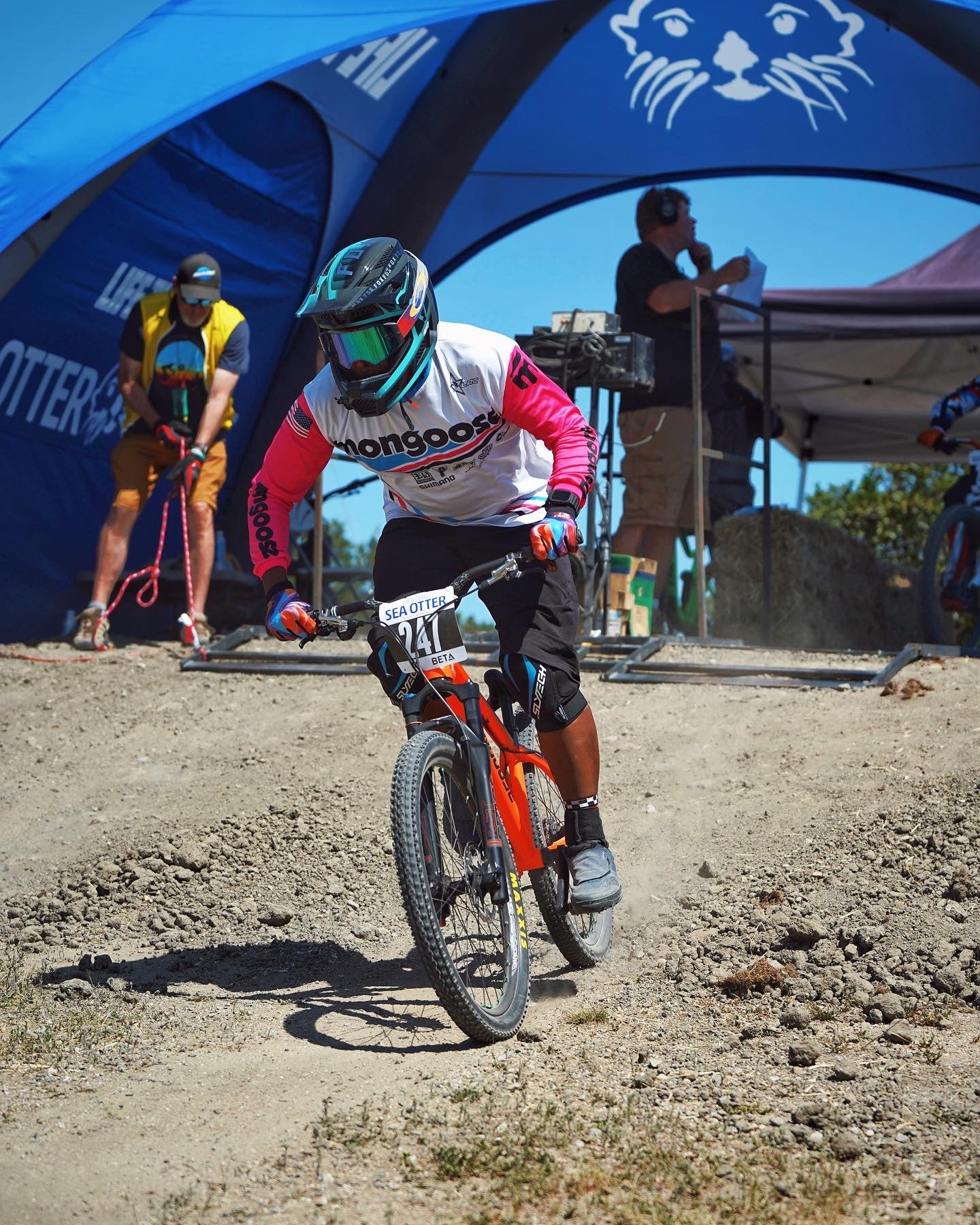 Mongoose brand ambassador Dewayne Taylor at Sea Otter 2022