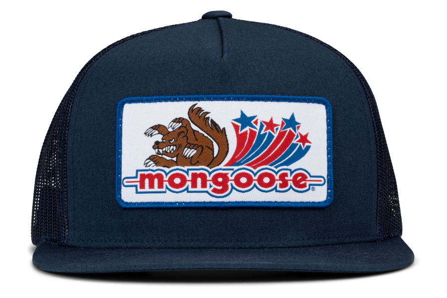 BMX Hat | Vintage Maurice Snapback Trucker Hat | Navy - Mongoose