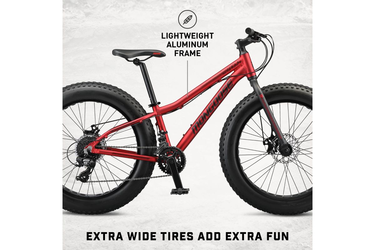 Argus Trail | Kid's Hardtail Fat Tire Bike - Mongoose