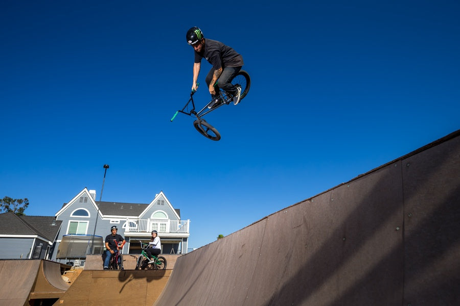 Pat Casey on the Legion L500 freestyle BMX bike