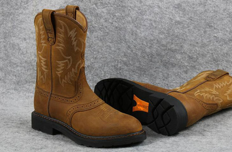 steel toe cowboy boots