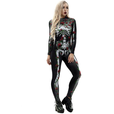 women's skeleton jumpsuit