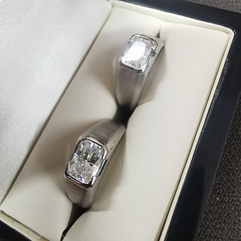 Stylish and unique bespoke platinum and diamond gentleman's rings for the LGBTQ community - one-of-a-kind and expertly crafted to celebrate individuality and true love.