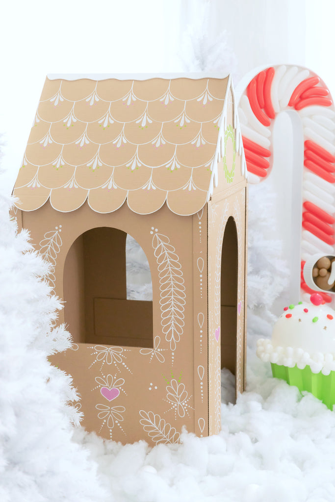 DIY Cardboard Gingerbread House