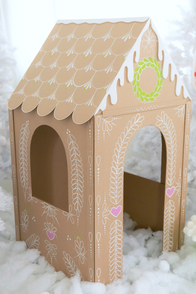 DIY Cardboard Gingerbread House