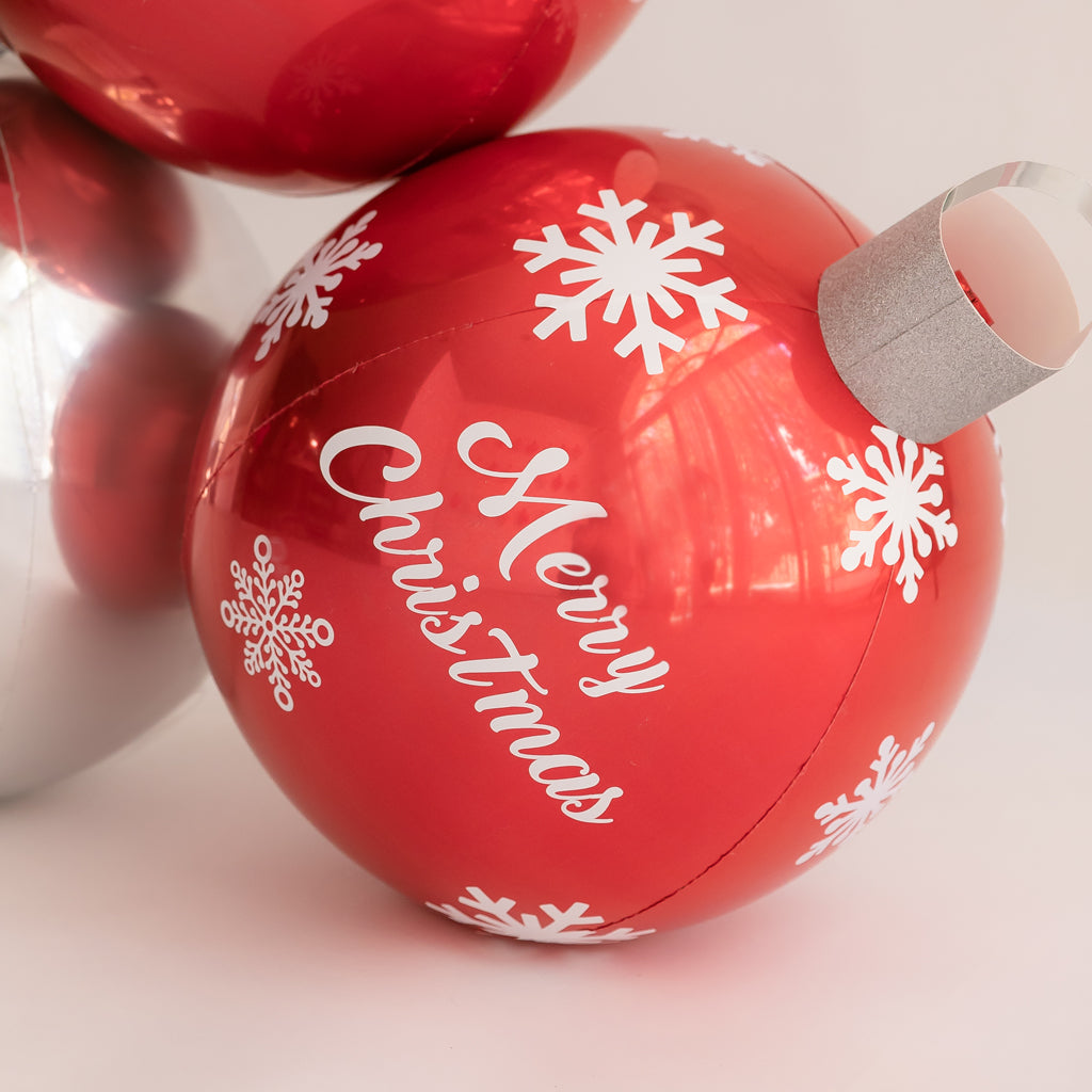 Snowflake Over sized Balloon Ornament