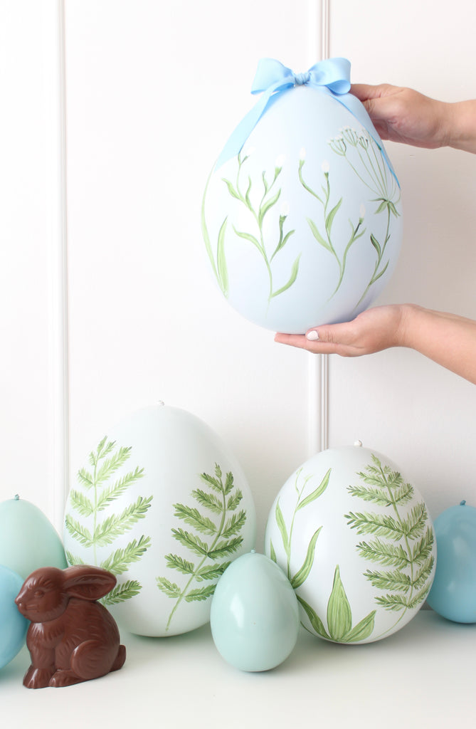 DIY Balloon Easter Egg Centerpiece lilly jimenez the creative heart studio