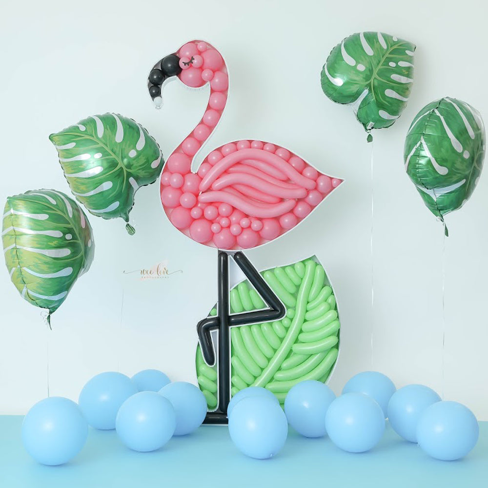 Platteland Het kantoor deelnemen Flamingo BALLOON MOSAIC digital design template — The Creative Heart Studio