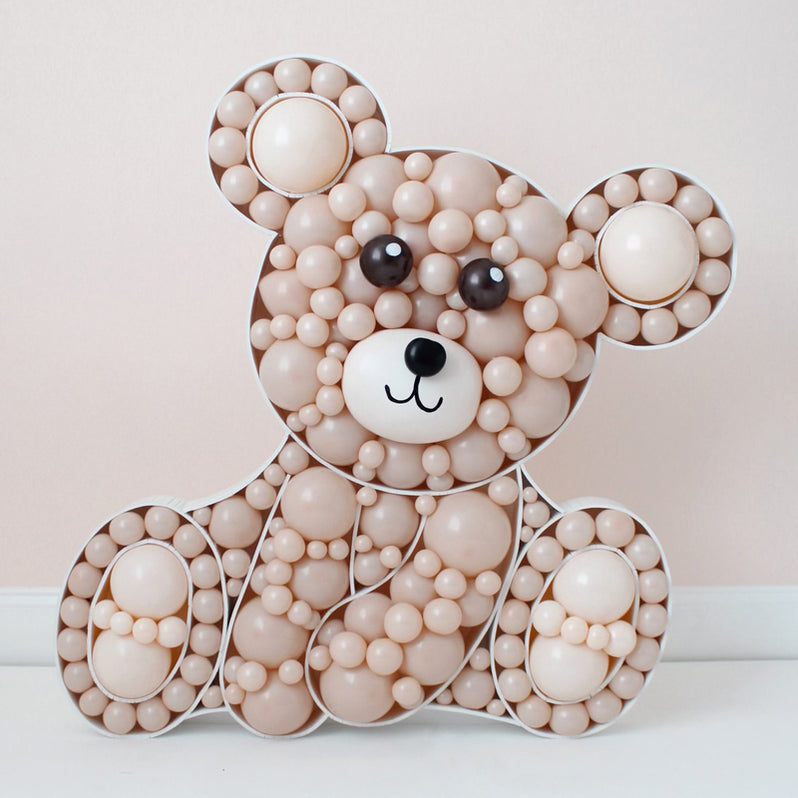 Teddy Bear BALLOON MOSAIC digital design template — The Creative Heart