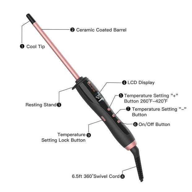 thin curling iron