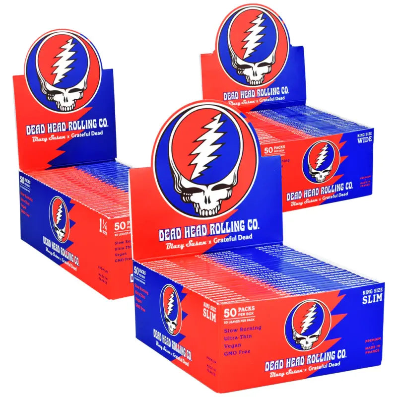 Blazy Susan x Grateful Dead Papers | 50 Booklets Full Box |1-1/4 | King Size