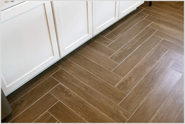 herringbone floor tile wood