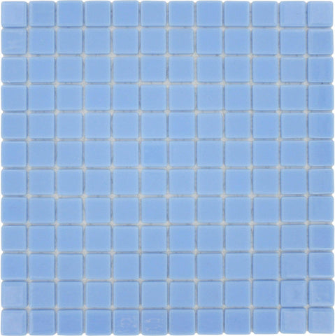 Celetial Light Blue 1x1 Glossy Glass Tile