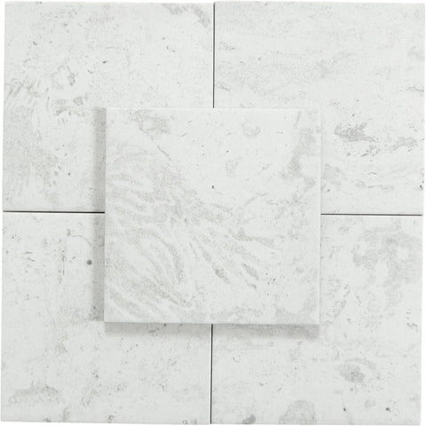 Coralina White 6x6 Matte Porcelain Tile