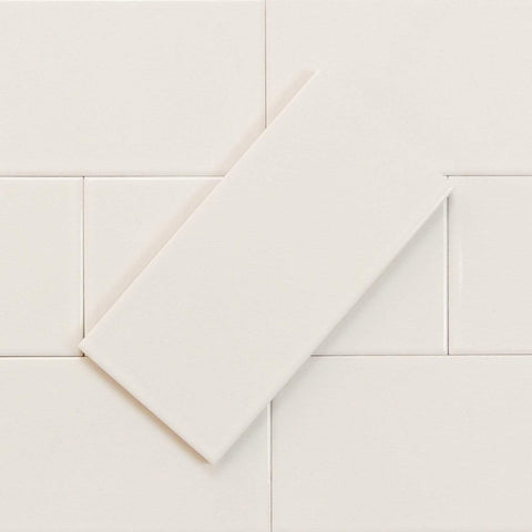 Delicate White 3x6 Glossy Porcelain Subway Tile