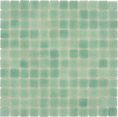 Fog Caribbean Green Nieblas 1x1 Glossy Glass Tile