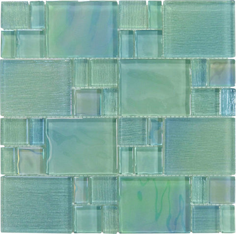 Sea Sprite Unique Shapes Glossy Glass Tile
