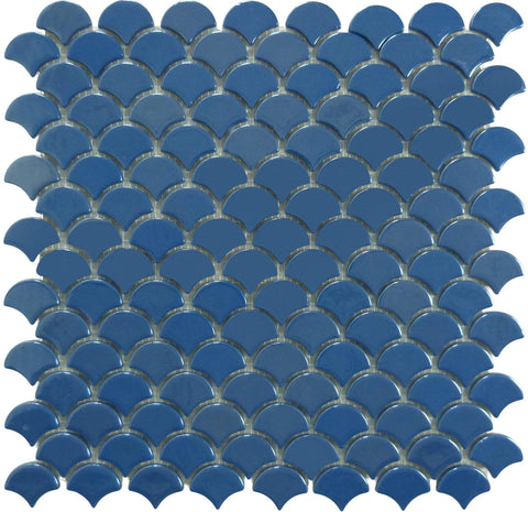 Soul Flat Fans Blue Fishscale Tile