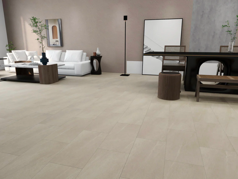 sand beige vinyl tiles