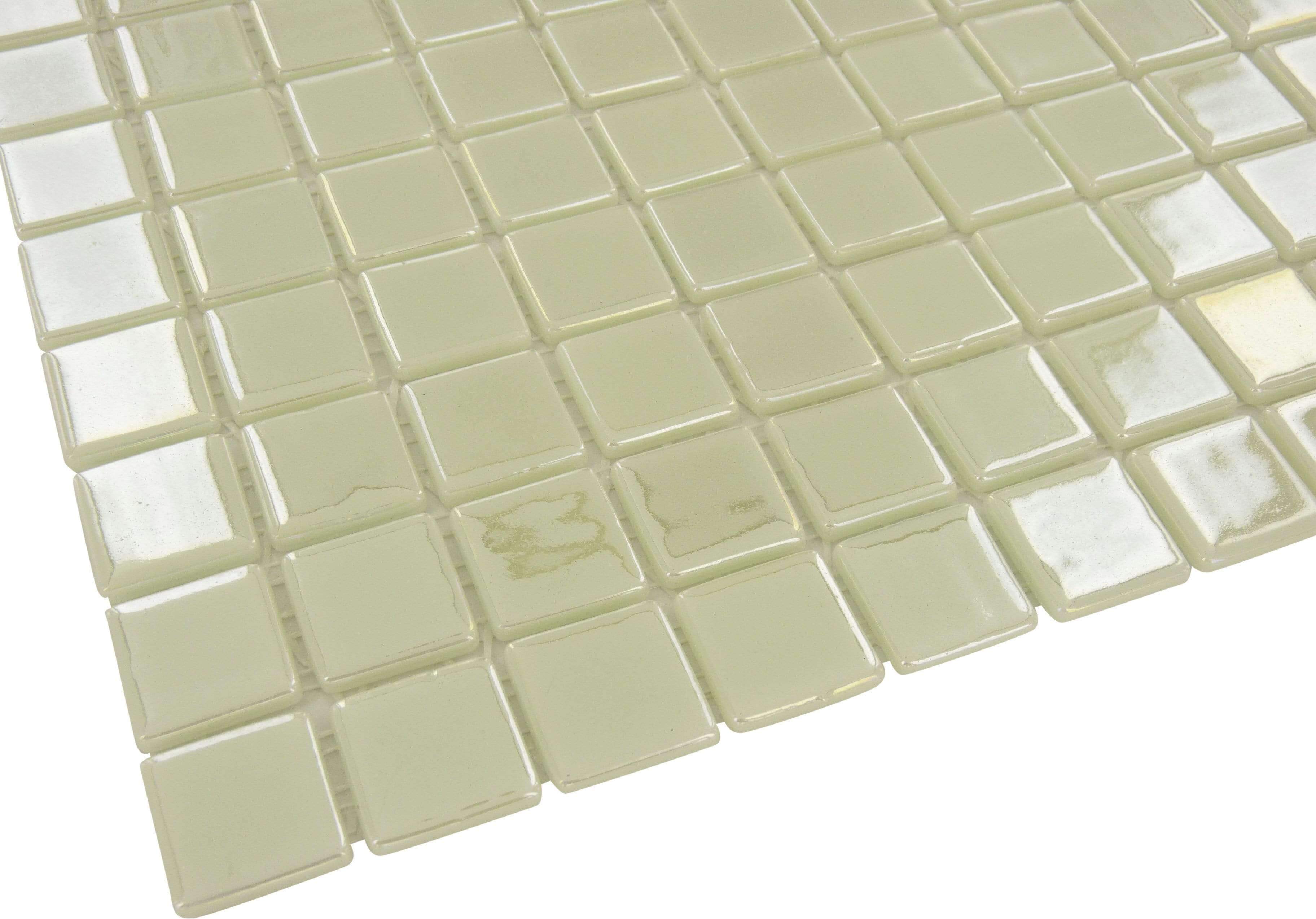 Glowing Glass Mosaic 2x2 square glass tile mosaic pool and wall tile