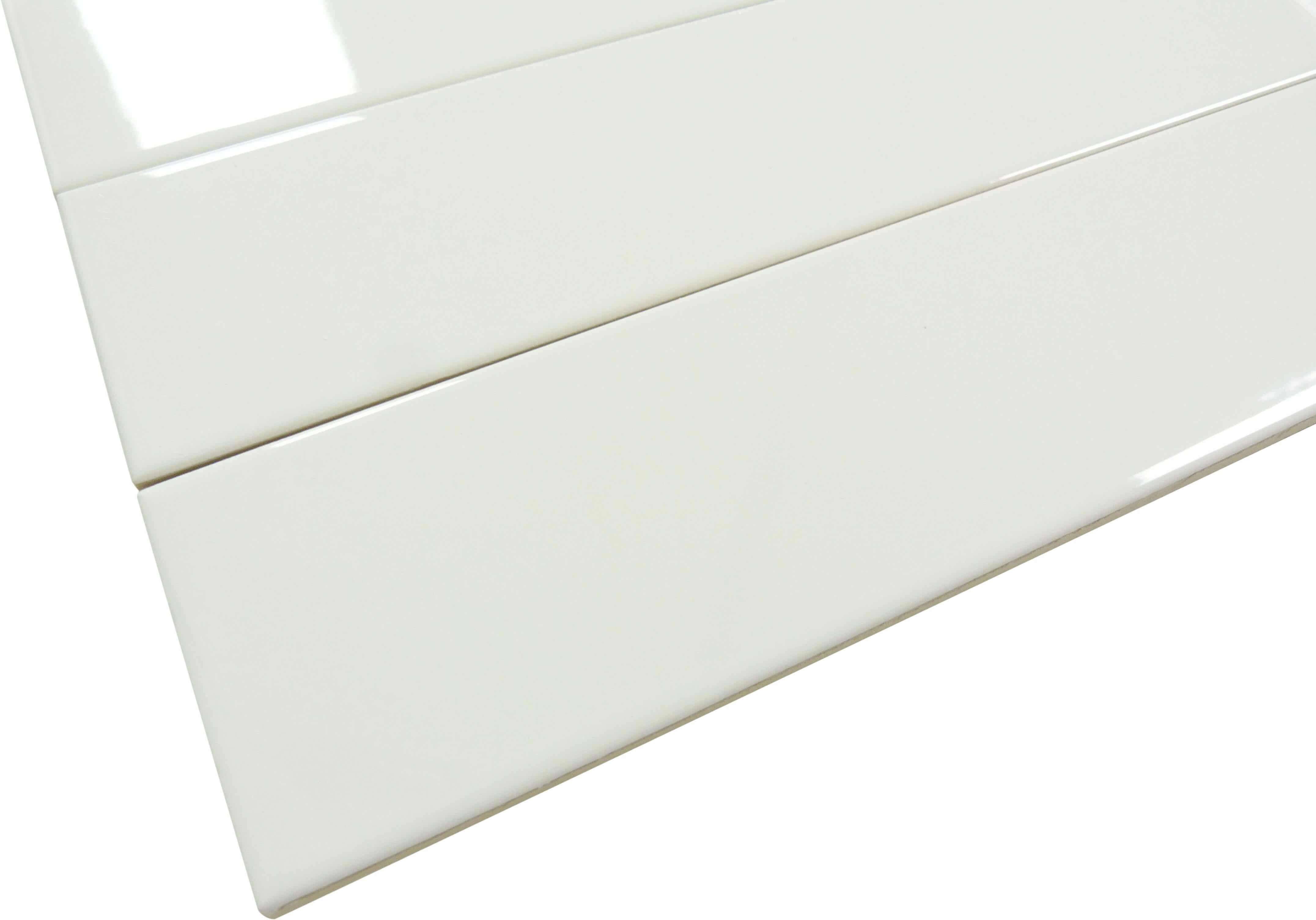 Tesoro Decorative Collection - Crayons Ceramic Tile - Bright White Glo -  Floorzz