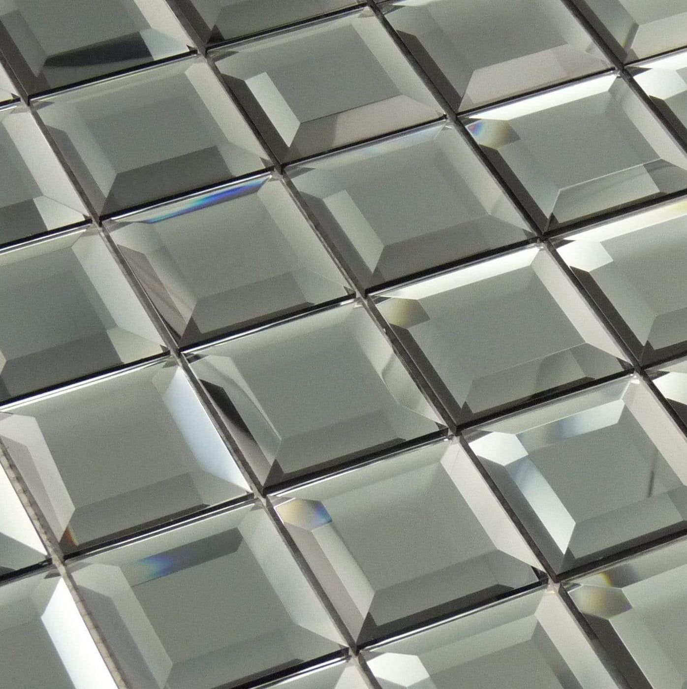 square glass mirror tiles