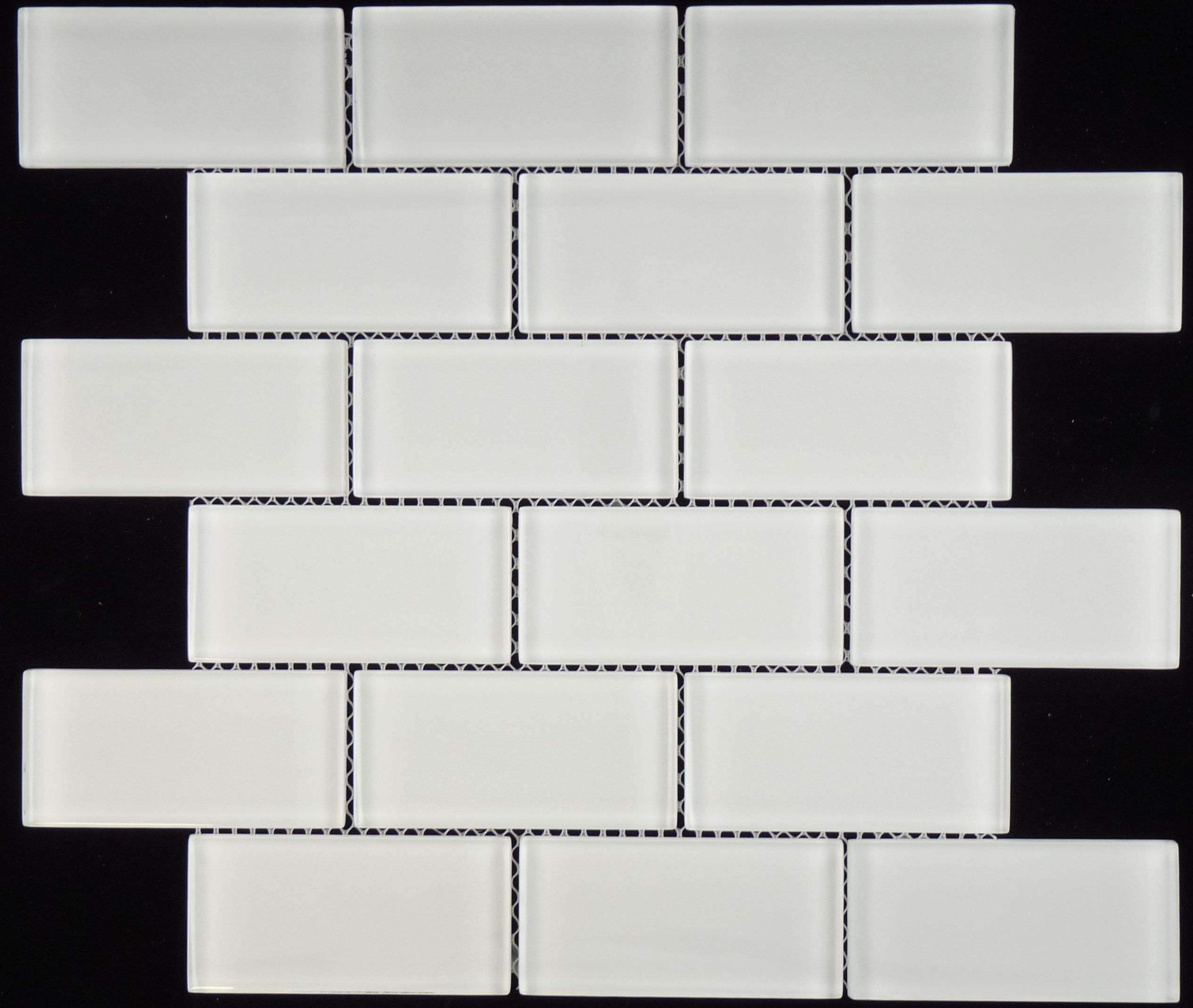 White Subway Glossy Glass Tile GL84 Shop Oasis Tile   Euro Glass White Glossy Glass Tile Unique Shades And Designs Oasis Tile 29655025221826 2528x2135 