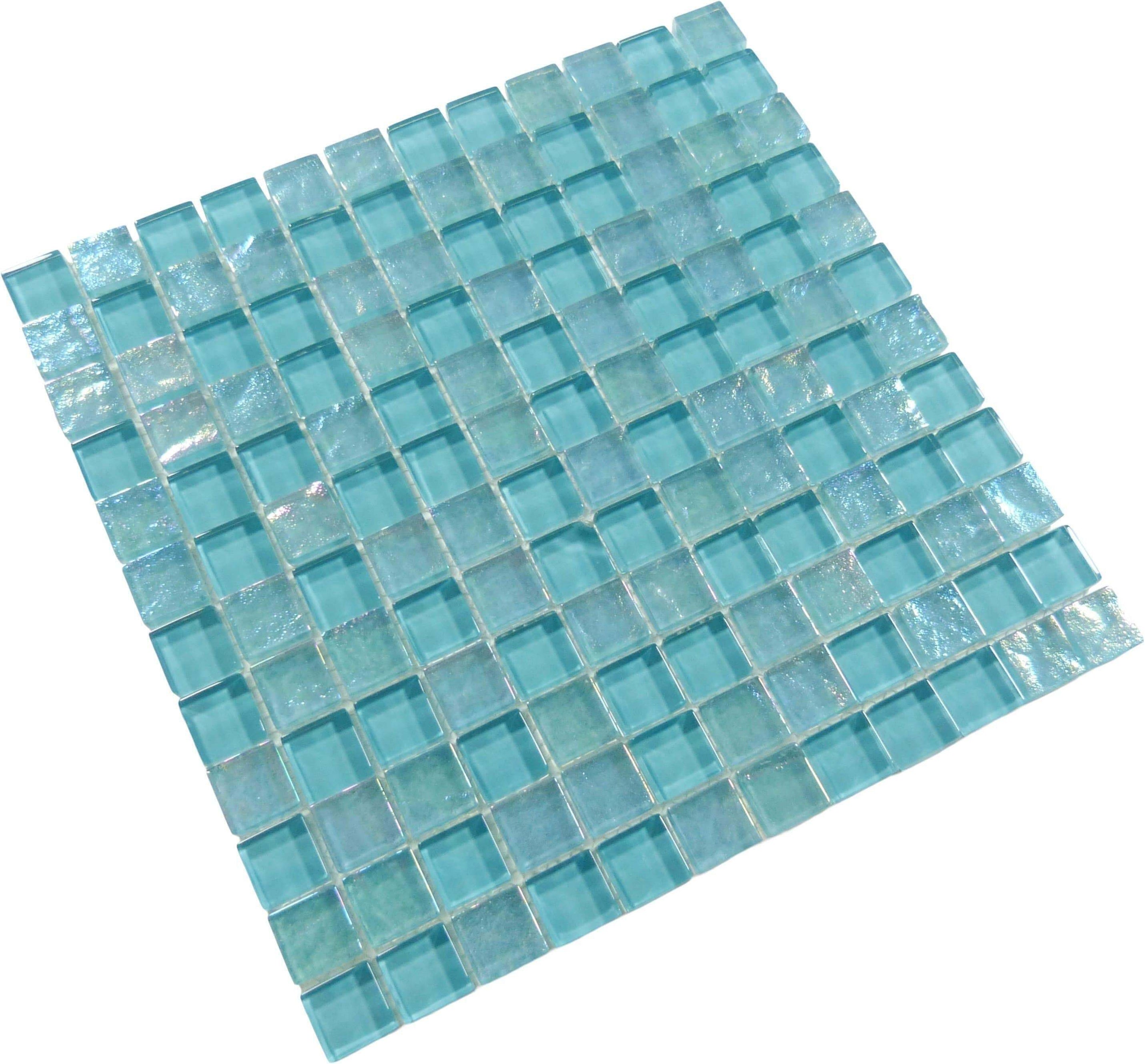 Aqua Blue Pool Tile Aqua Glass Backsplash Tile