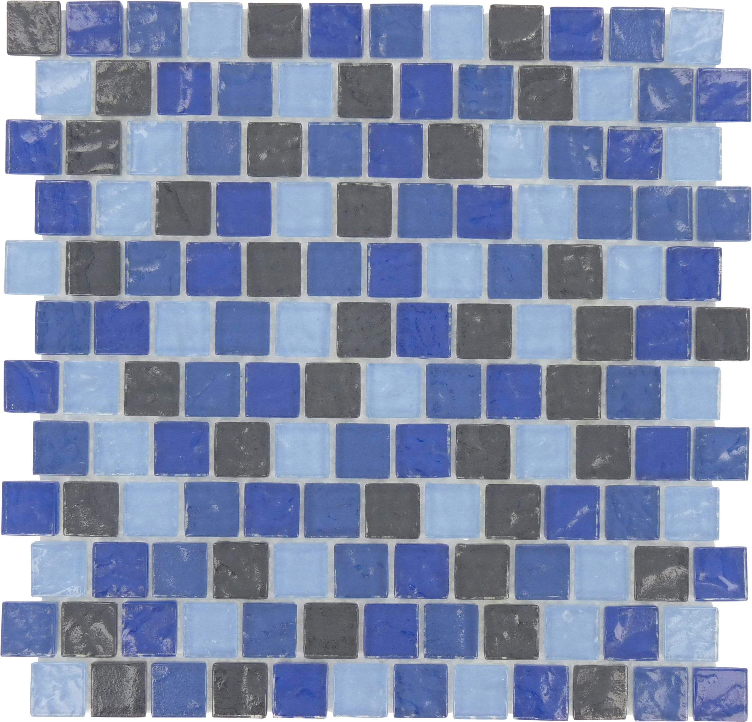 Aqua Art Michelangelo Ocean Blue Mix Glossy Glass Pool Tile MA105OCBL1212