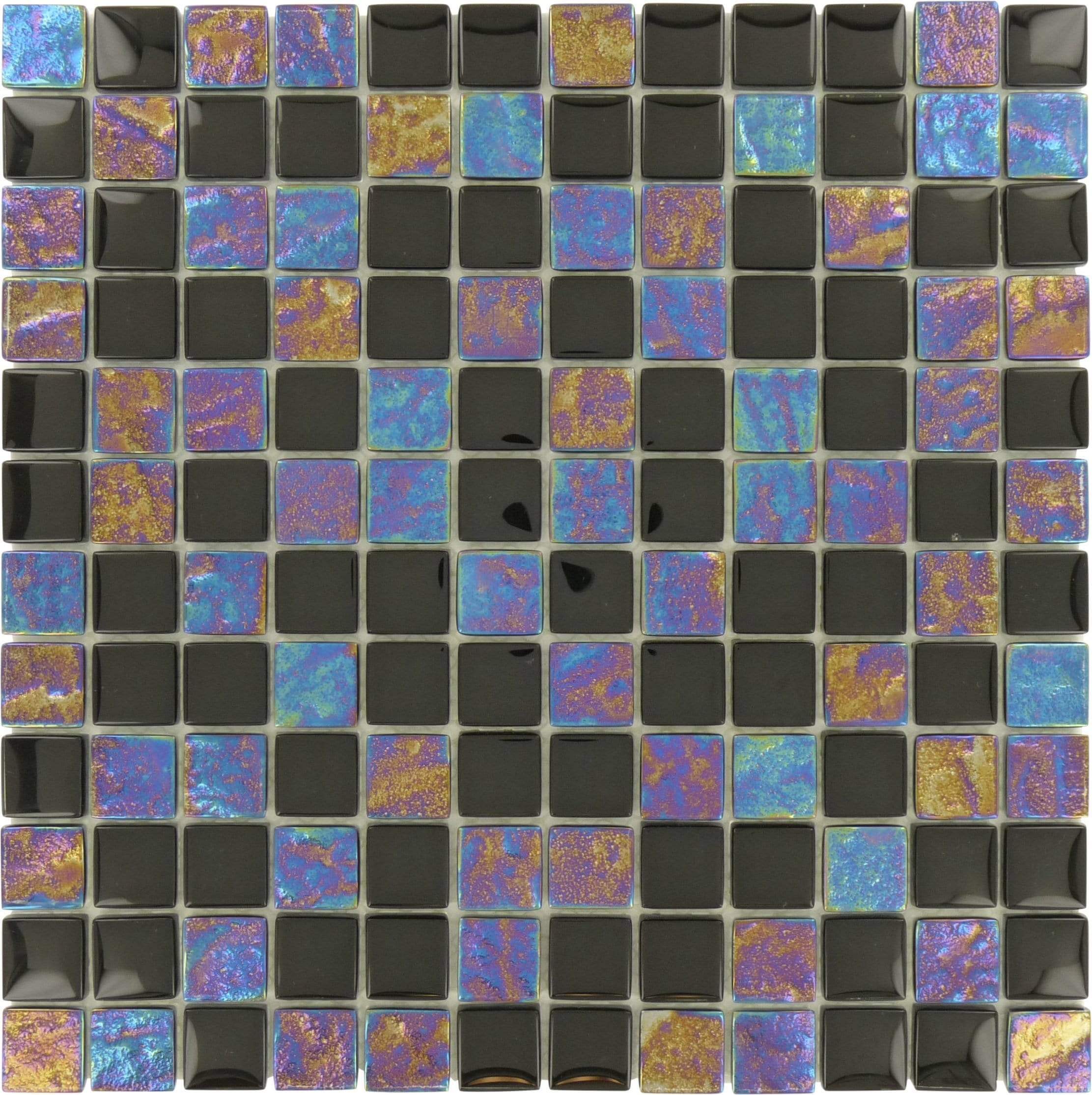Mosaic Tiles by Attributes - Iridized Mosaic Tiles - Mosaic Tile Mania