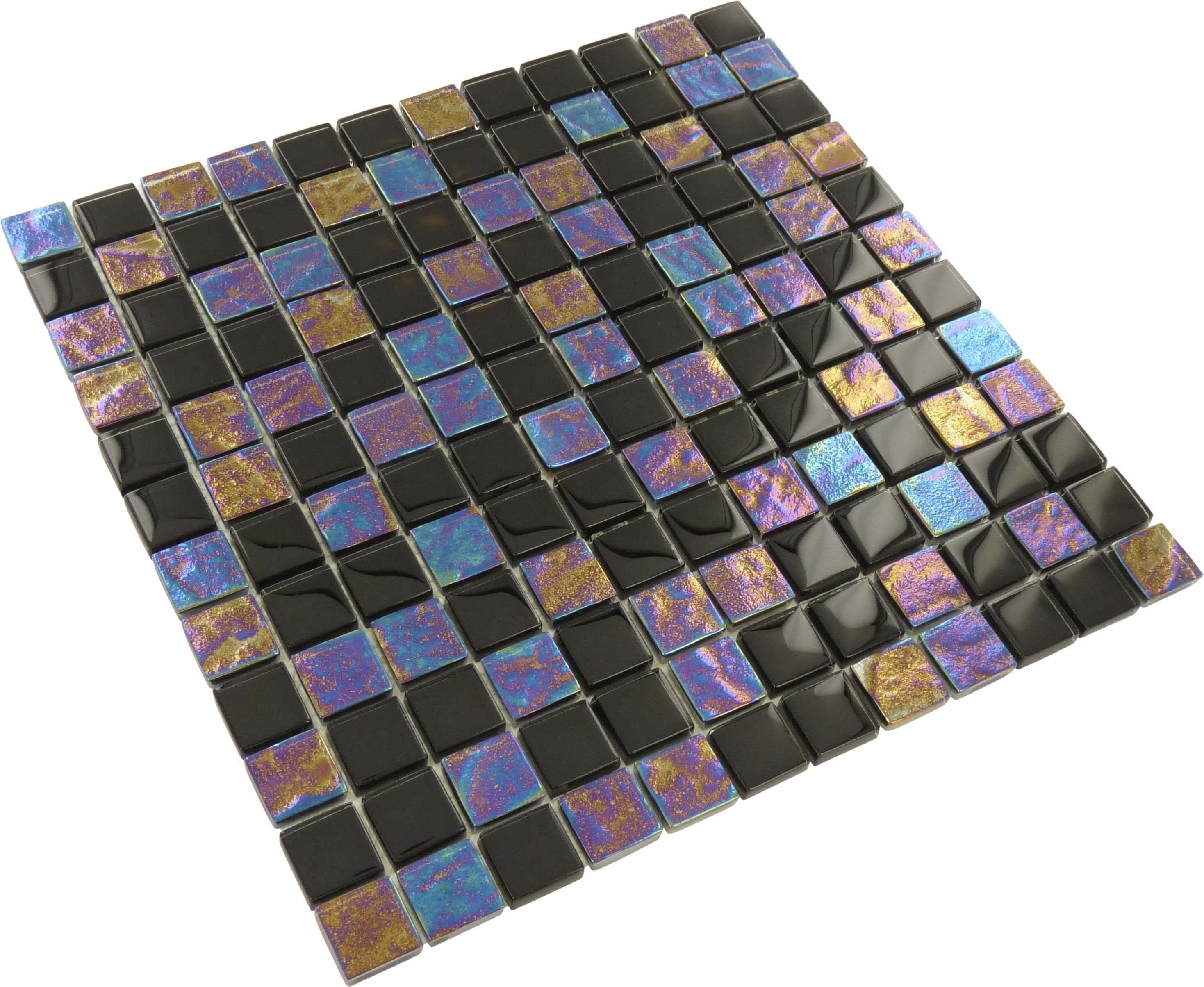 Mosaic Tiles by Attributes - Iridized Mosaic Tiles - Mosaic Tile Mania