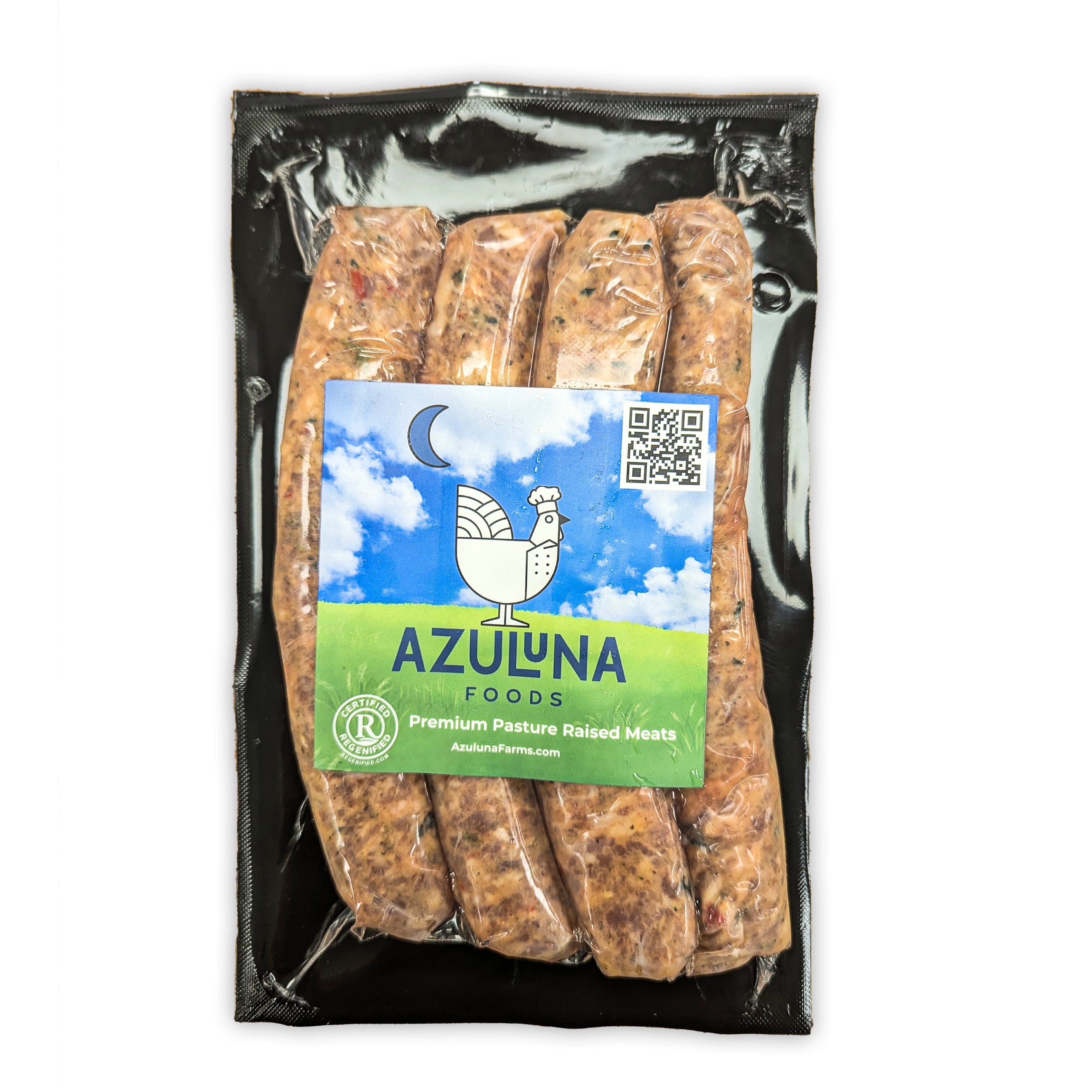 Specialty Pork Sausage - Spinach, Roasted Red Pepper, Feta Links | 1 lb.