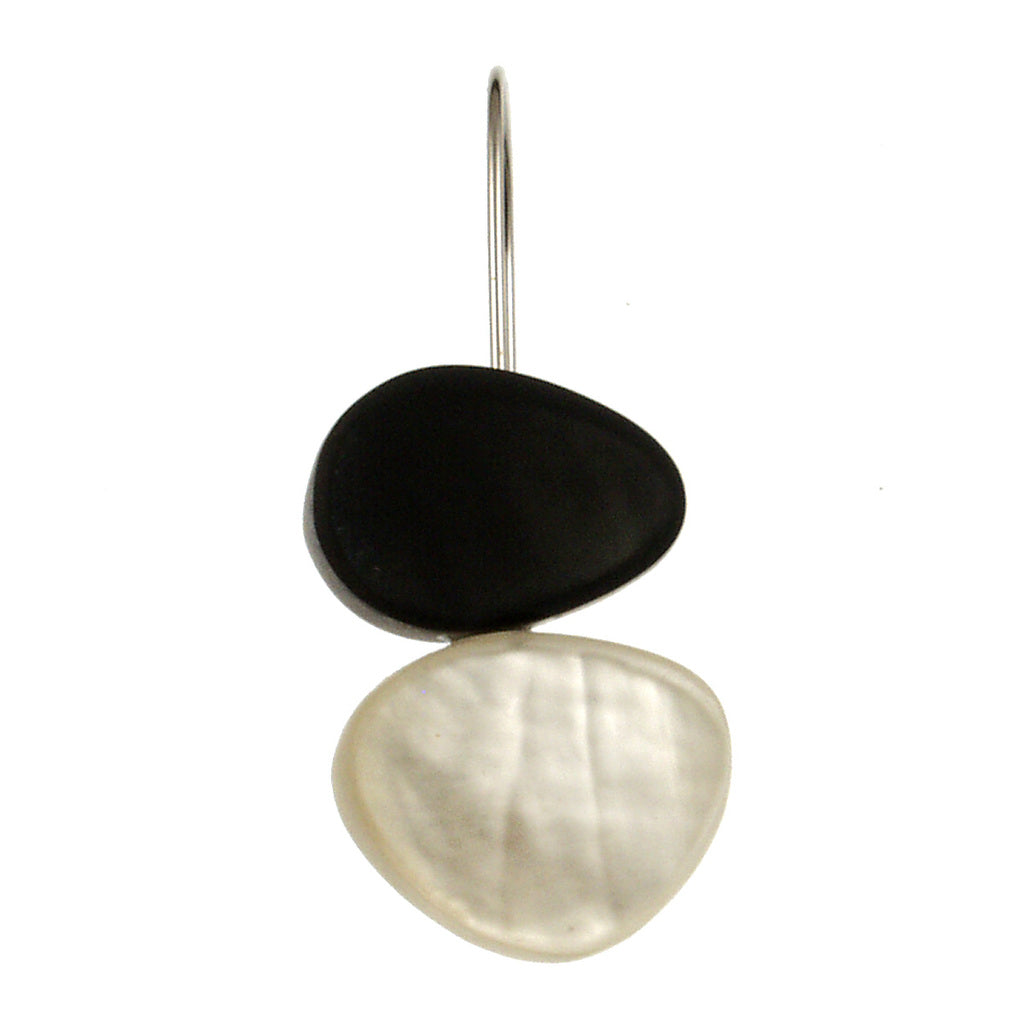 Origin Two Tone Pebble Earrings