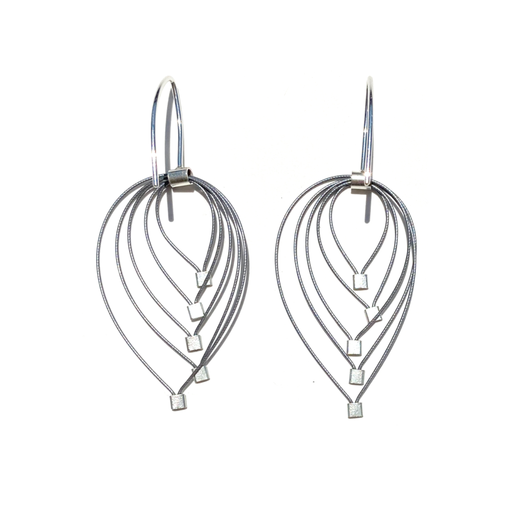 Meghan Patrice Riley - Tears (small) hooks: Gunmetal/Silver