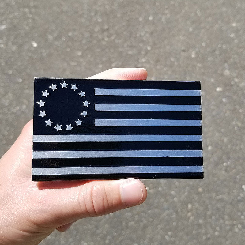 emblème du drapeau noir de betsy ross