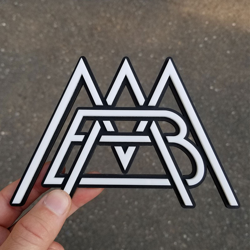 Emblème des initiales personnalisées MAB