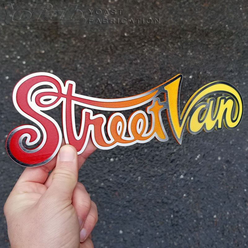 Streen-Van-Emblem aus Metall