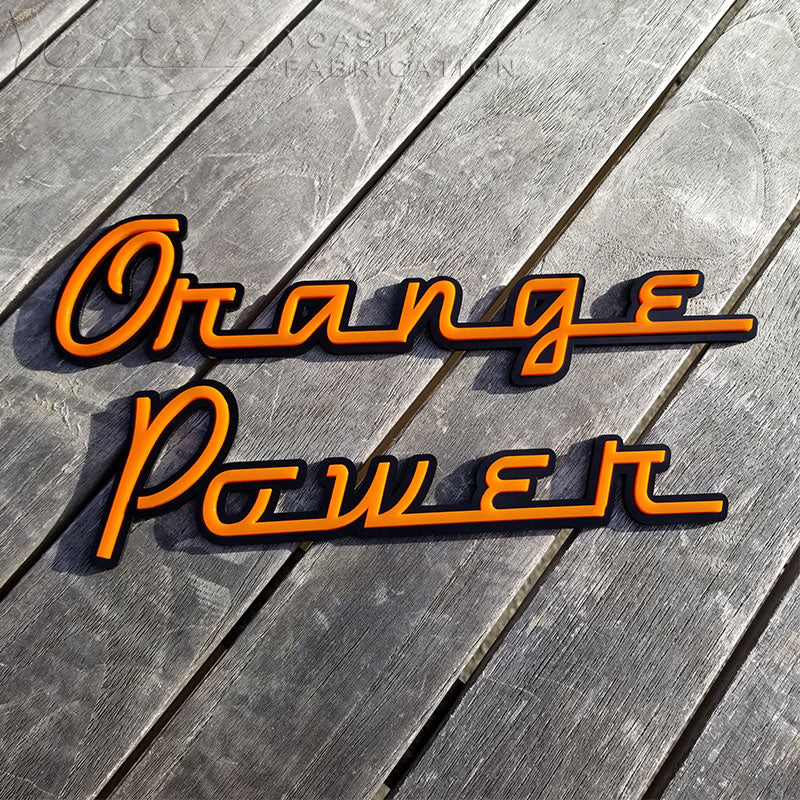 Emblèmes de puissance orange