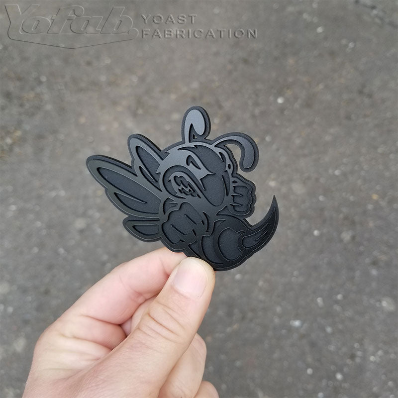 Matte Black Hornet Emblem