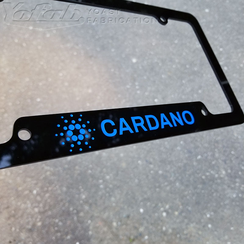 Cardano License Plate Frame