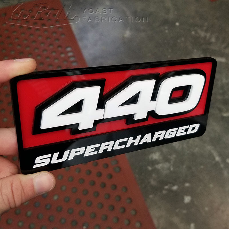 440 Supercharged Emblem
