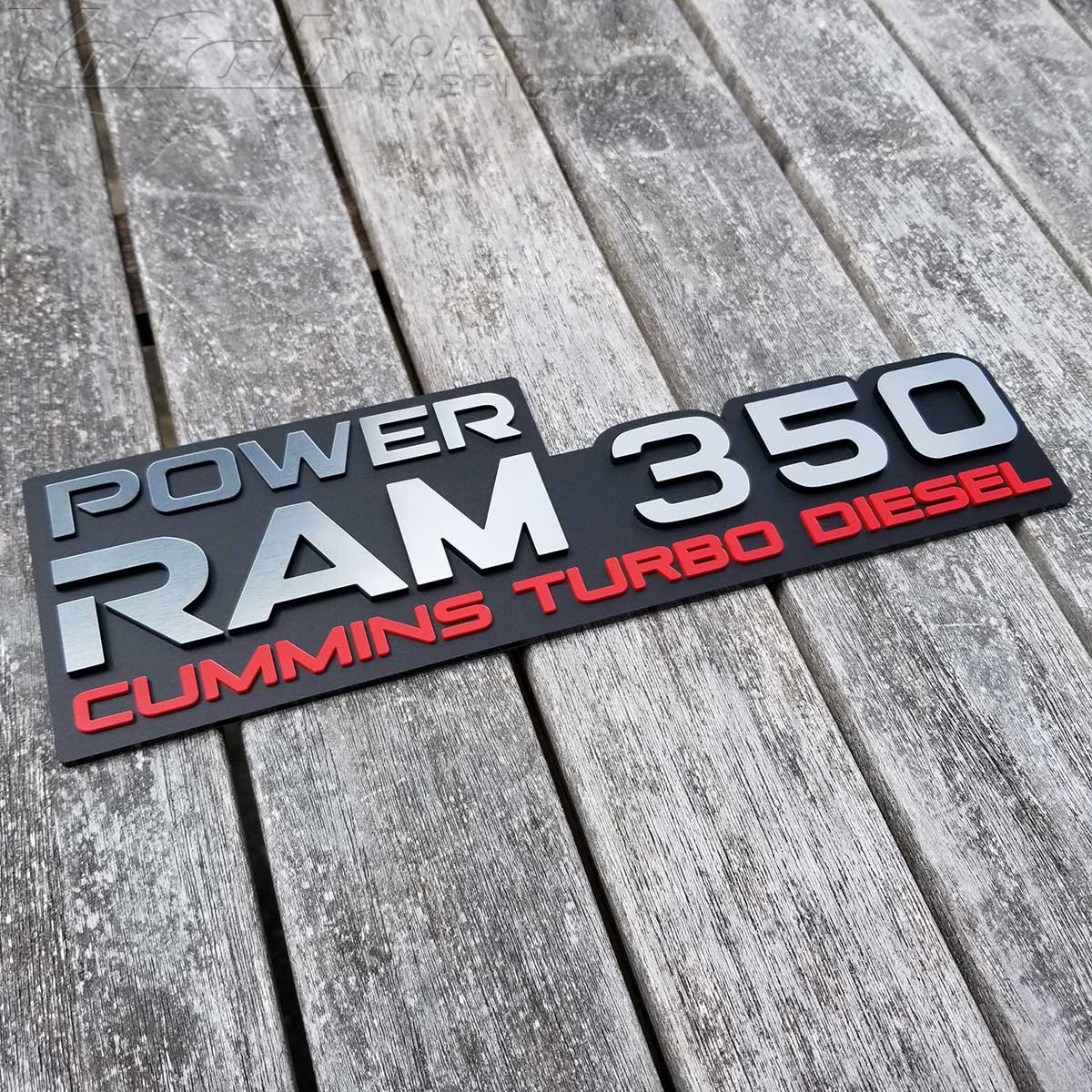 Badge Power Ram 350 Turbo Diesel