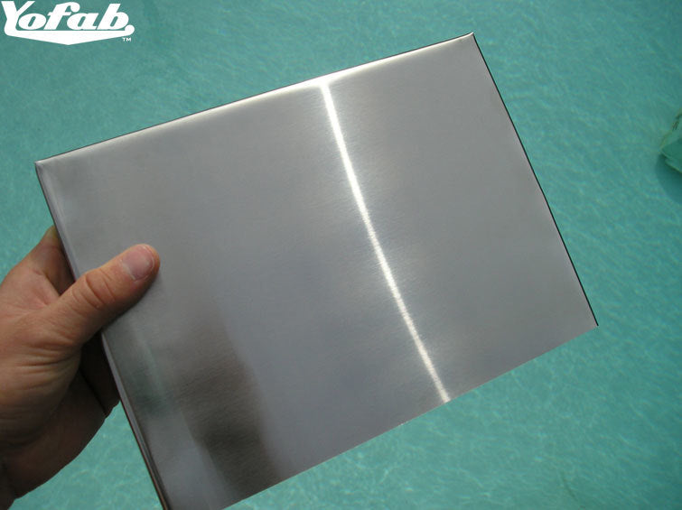 Polished or Brushed Stainless Steel Sample
