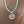 Larimar beaded necklace with amethyst/Jasper stalactite slice - silver