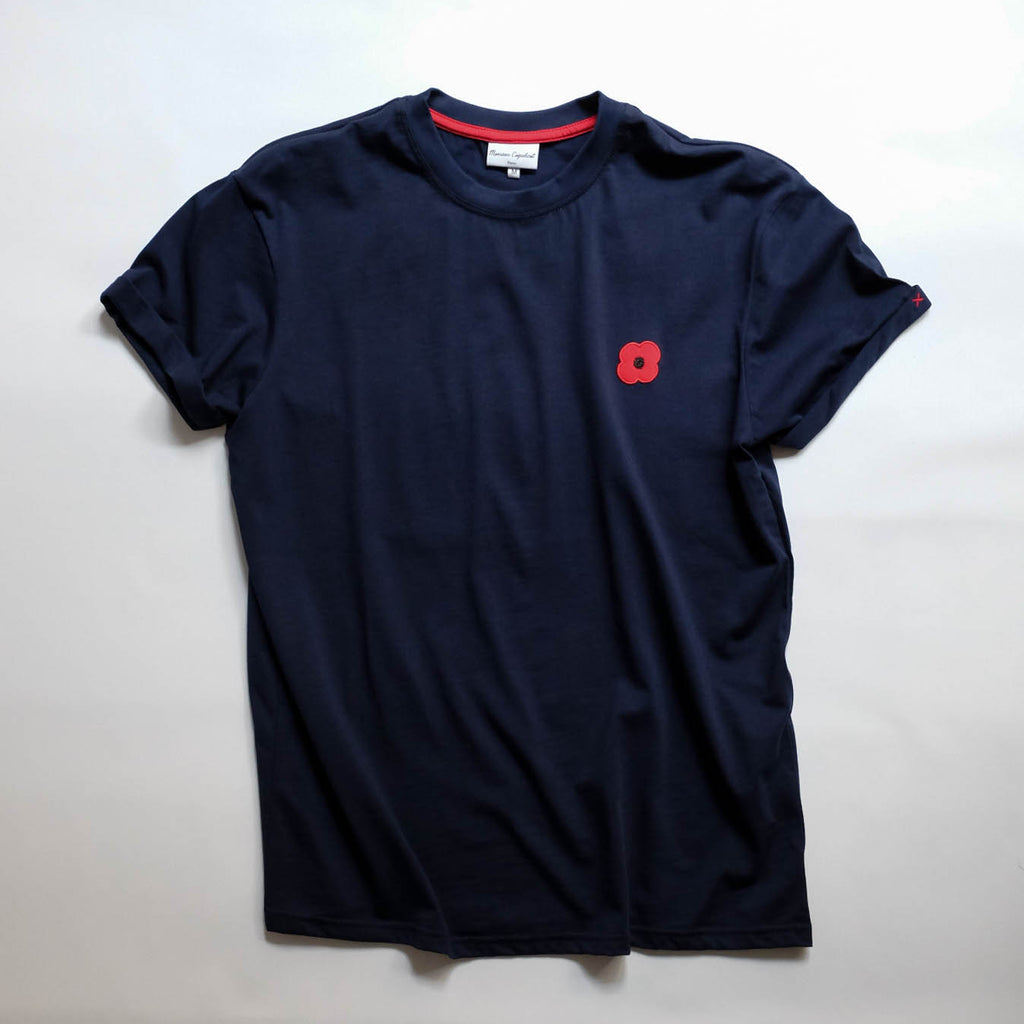 Monsieur Coquelicot T-SHIRT NAVY – PARKSLABELSTORE