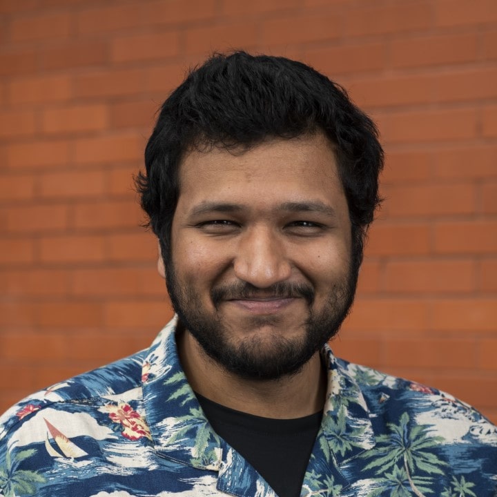 Portrait image of Aayush Goyal the Co-founder Social Stories Club
