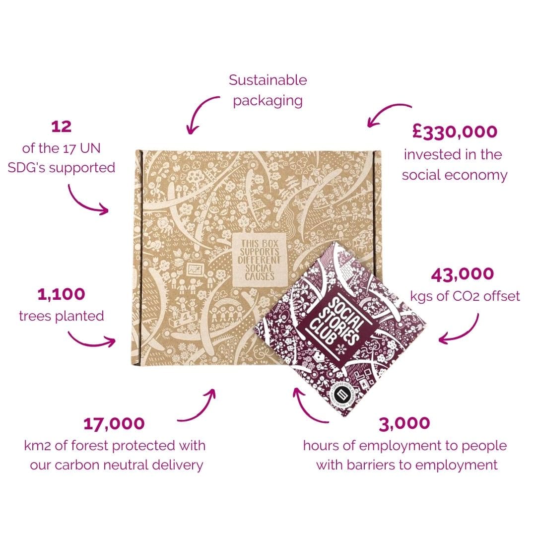 social stories club sustainable packaging