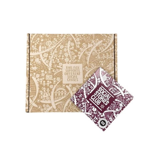 social stories club packaging