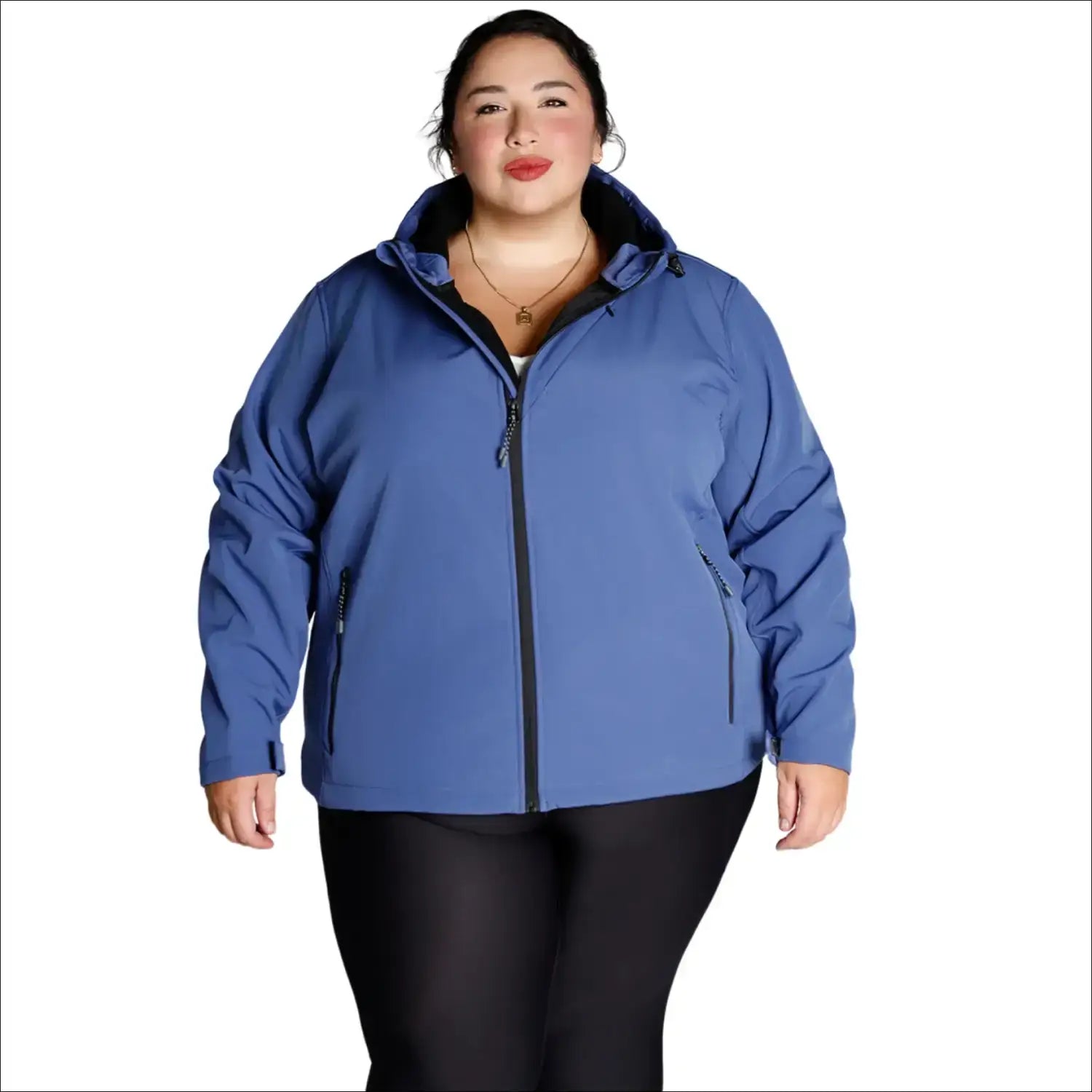 Women’s Plus Size 1X-6X  Micro Fleece Soft Shell  Classic Jacket Coat Spring or Fall Outerwear